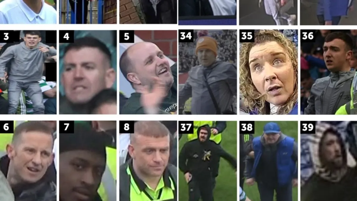 Police investigating Scottish Cup Quarter Final chaos release 24 CCTV images
